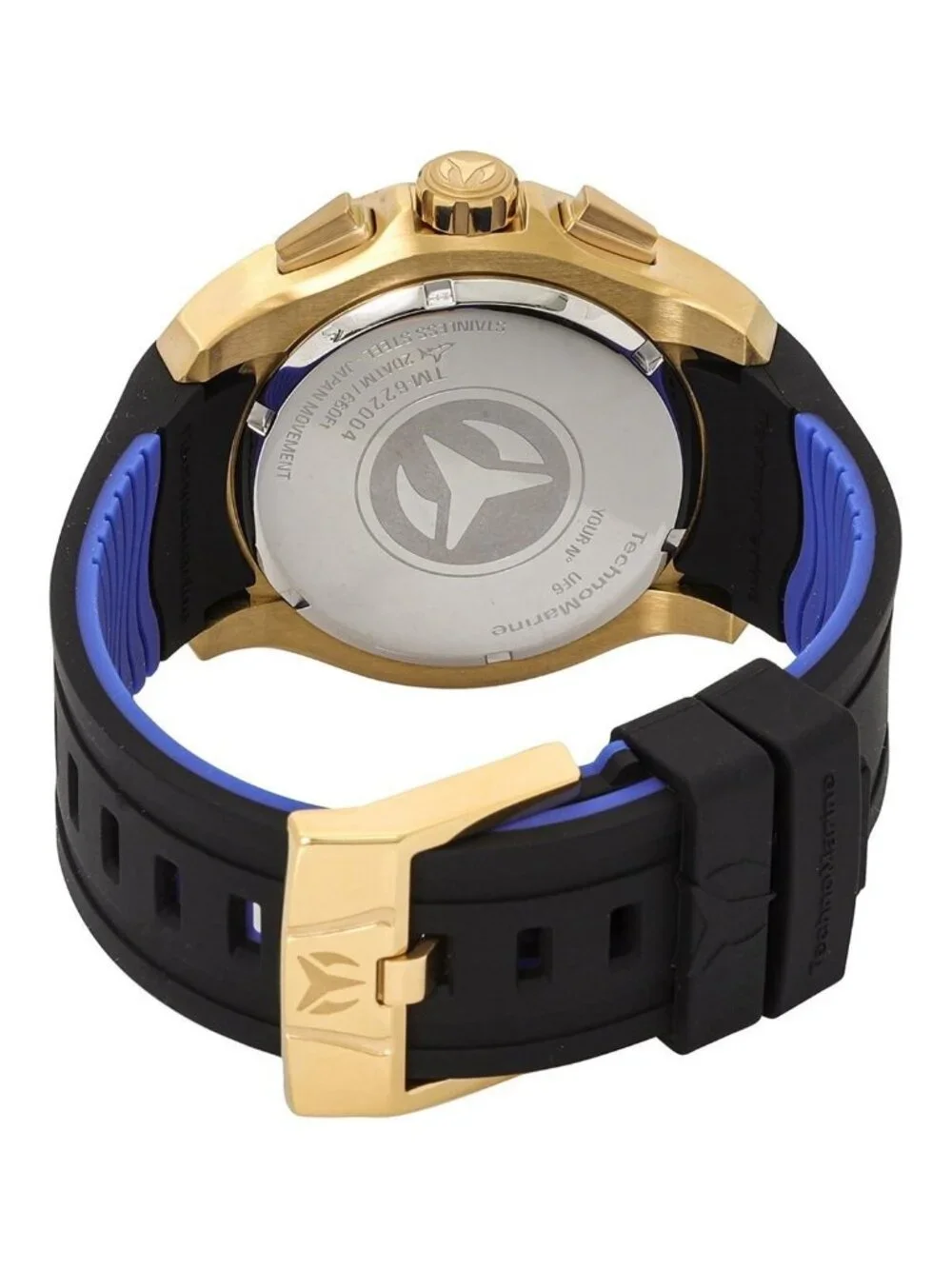 NWT Technomarine UF6 Chronograph Date Quartz Black Dial Men's Watch